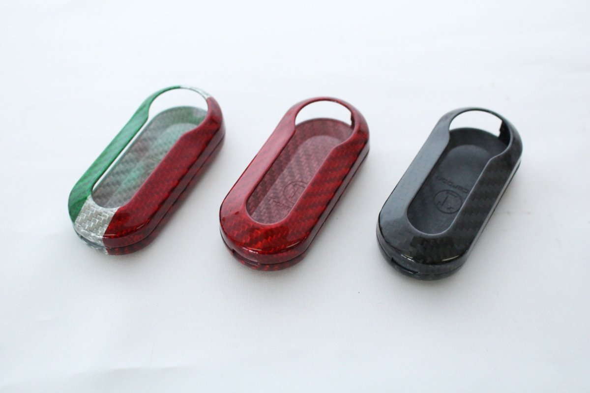 画像1: AutoStyle カーボンキーケース for  FIAT/ABARTH500 (1)