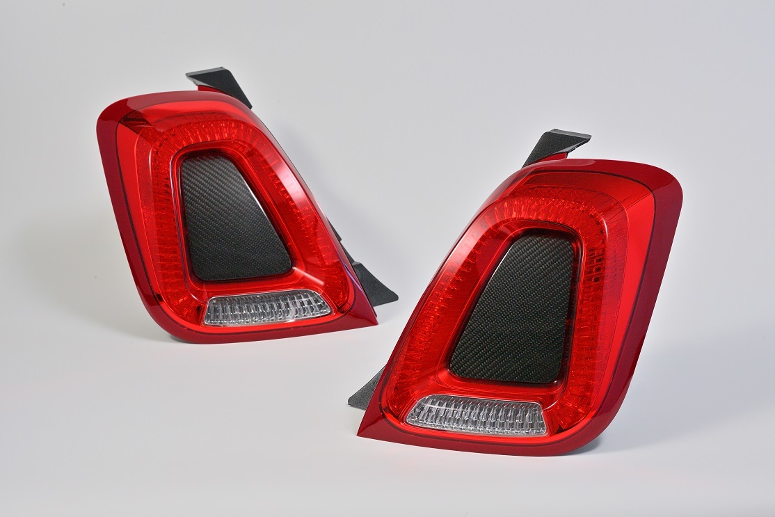 FIAT500/ABARTH500 Series4-Lookテールレンズ カーボン - アルバート