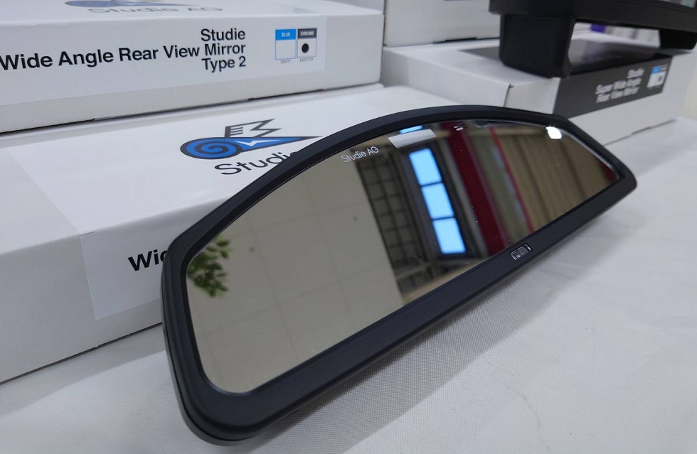 BMW Wide Angle Rear View Mirror Type2 ロゴ有/クローム(BMWワイド 