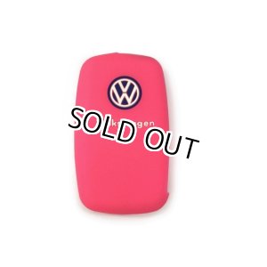 画像: US VW純正 シリコンキーカバー VWロゴ (ピンク)