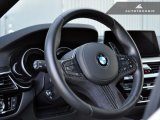 画像: AUTOTECKNIC Carbon/Alcantara ステアリングホイールトリム for BMW G30/G32
