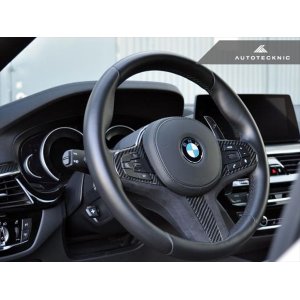 画像: AUTOTECKNIC Carbon/Alcantara ステアリングホイールトリム for BMW G30/G32