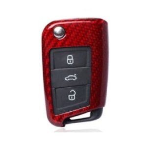 画像: AutoStyle カーボンキーケース RED for VW GOLF7.5/7(GTI/R不可)/Touran(5T)/POLO6C/Tiguan(AD1)