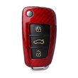 画像1: AutoStyle カーボンキーケース RED for  AUDI A1/A3/A4/TT