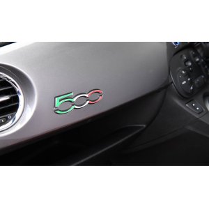 画像: Interior 500 emblem Tricolor Decal for FIAT＆ABARTH