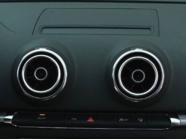 画像2: アルミ カラーエアベントベゼル 4pcs (アルミシルバー) for Audi A3/S3(8V)
