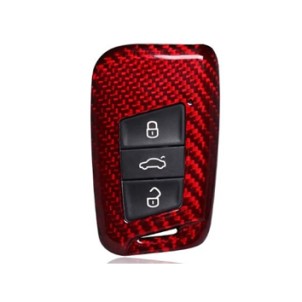 画像1: AutoStyle カーボンキーケース RED for VW Arteon/Passat(B8)
