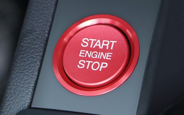 画像1: Autostyle AUDI Start/Stop Button/Ring RED