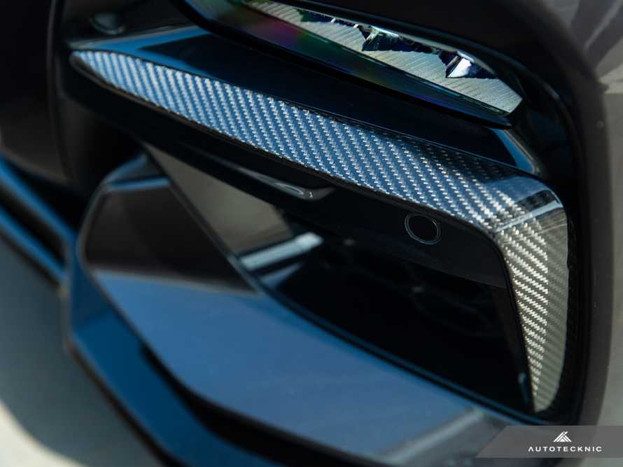 画像1: AUTOTECKNIC カーボンファイバーフロントバンパートリム for BMW X3/X4