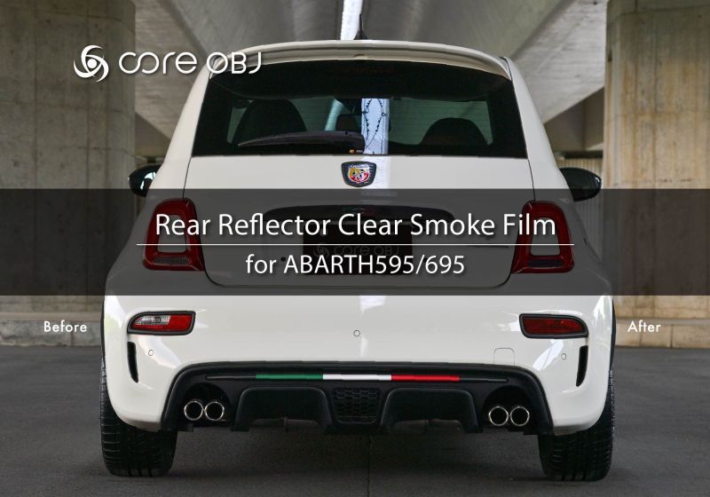 画像4: Rear Reflector Clear Smoke Film for ABARTH595/695