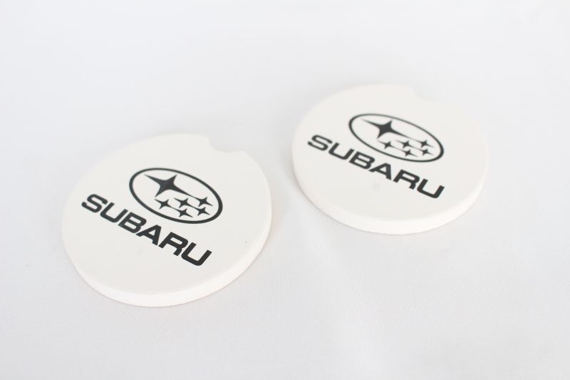 画像1: 【OUTLET】 Absorbent Car Coaster Set for US SUBARU
